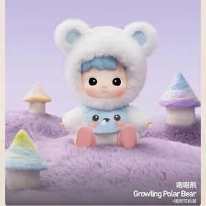 POPMART Hachipupu Snuggle With You Growling Polar Bear Opened Blind Box